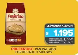 Carrefour Maxi Preferido pan rallado oferta