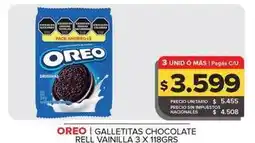 Carrefour Maxi Oreo - galletitas chocolate rell vainilla oferta