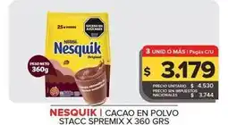 Carrefour Maxi Nesquik - cacao en polvo stacc spremix oferta
