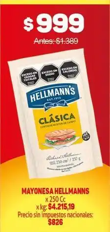 Makro Hellmann's - mayonesa clásica oferta