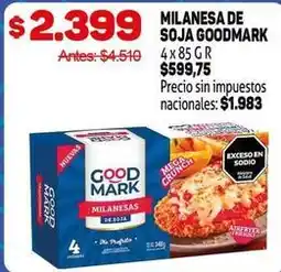 Makro Good - milanesa de soja oferta