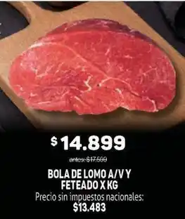 Makro Bola de lomo a/v y feteado oferta