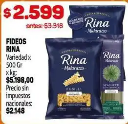 Makro Matarazzo - fideos oferta