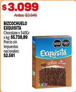 Makro Exquisita - bizcochuelo oferta