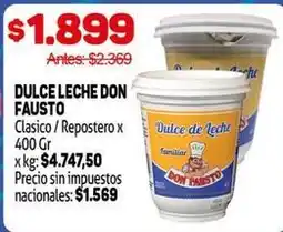 Makro Don fausto - dulce de leche oferta