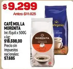 Makro La morenita - café mol la morenita int/equil x 500g x kg oferta