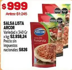 Makro Arcor - salsa pomarola oferta