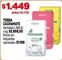 Makro Cachamate - yerba hierbas serranas oferta