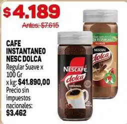 Makro Nescafé - cafe instantaneo dolca regular suave x 100 gr oferta