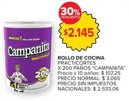 Carrefour Campanita rollo de cocina practicortes oferta