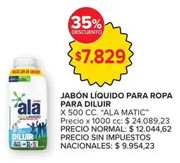 Carrefour Ala matic jabón líquido para ropa para diluir oferta