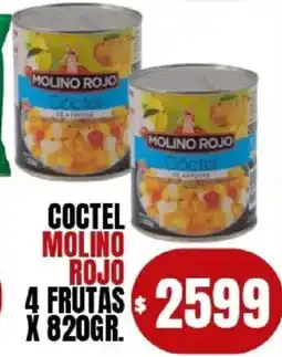 Supermercados Mariano Max Molino rojo coctel 4 frutas oferta
