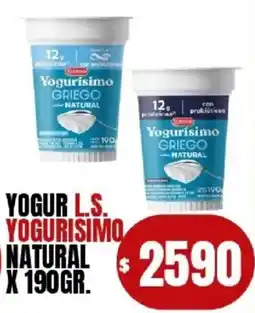 Supermercados Mariano Max Yogurisimo yogur l.s. natural oferta