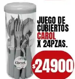 Supermercados Mariano Max Carol juego de cubiertos oferta