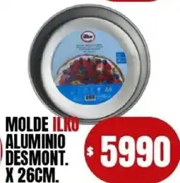 Supermercados Mariano Max Ilko molde aluminio demont oferta