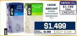 Makro Aro - leche aro uht entera parcialmente descemada x 1l oferta
