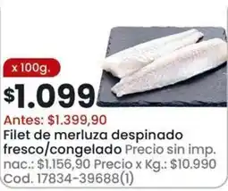 Coto Filet de merluza despinado fresco/congelado oferta