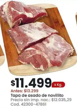 Coto Tapa de asado de novillito oferta