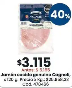 Coto Cagnoli jamón cocido oferta