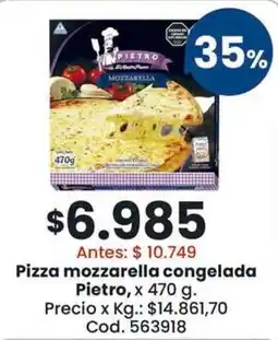 Coto Pietro pizza mozzarella congelada oferta
