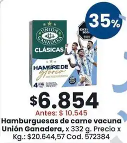 Coto Unión Ganadera hamburguesas de carne vacuna oferta