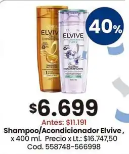 Coto Elvive shampoo/ acondicionador oferta