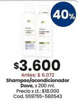 Coto Dove shampoo/acondicionador oferta