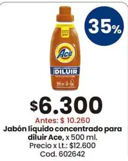 Coto Ace jabón líquido concentrado para diluir oferta