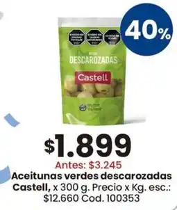 Coto Castell aceitunas verdes descarozadas oferta