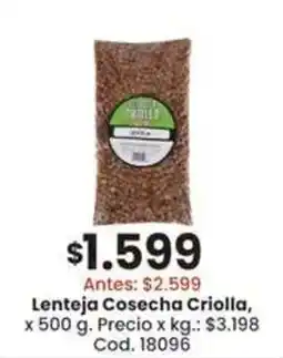Coto Wild lenteja cosecha criolla oferta