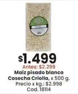 Coto Cosecha Criolla maíz pisado blanco oferta