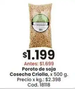 Coto Poroto de soja Cosecha Criolla oferta