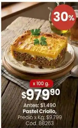 Coto Pastel Criollo oferta