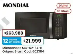Coto Mondial microondas oferta