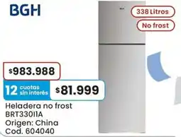 Coto Bgh heladera no frost oferta