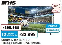 Coto THS Smart TV LED 43" FHD oferta