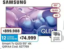 Coto Samsung smart tv qled 55" 4k oferta