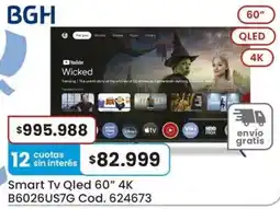 Coto Bgh smart tv qled 60" 4k oferta