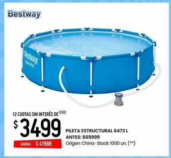 Changomas Pileta Estructural 6473 L oferta