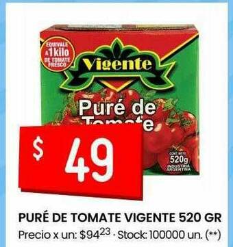 Changomas Puré De Tomate Vigente oferta