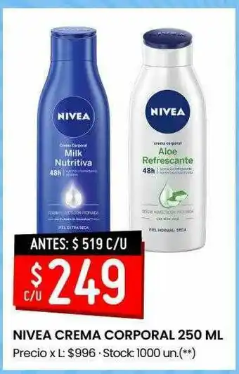 Changomas Nivea Crema Corporal oferta