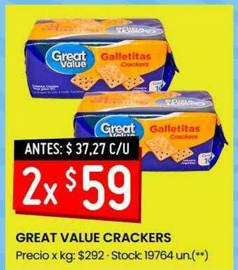 Changomas Great Value Crackers oferta