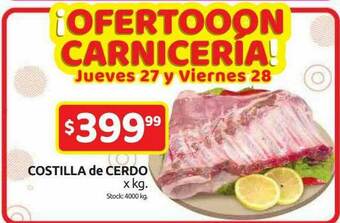 Cordiez Costilla De Cerdo oferta