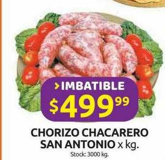 Cordiez Chorizo Chacarero San Antonio oferta