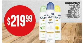 Makro Desodorante Dove oferta