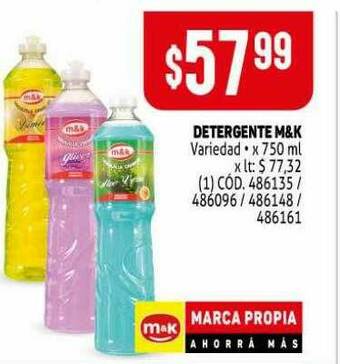 Makro Detergente M&k oferta