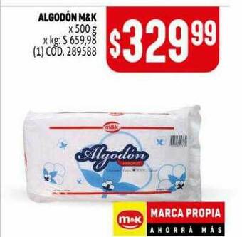 Makro Algodón M&k oferta