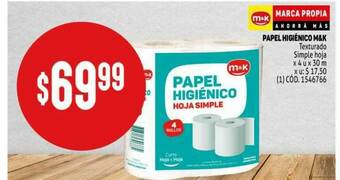Makro Papel Higiénico M&k oferta