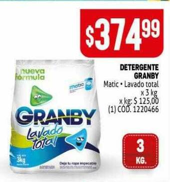 Makro Detergente Granby oferta