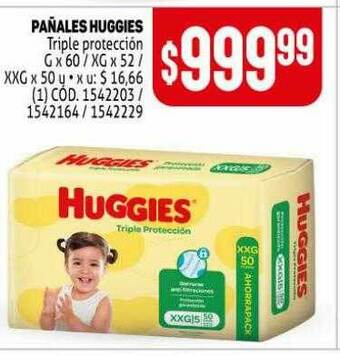 Makro Pañales Huggies oferta